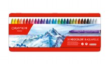 Neocolor II Watersoluble Crayons, 30-Color Set