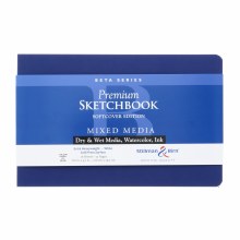 Beta Series Soft-Cover Sketch Books, 5.5" x 3.5", Landscape, 26 Sheets, 180 lb.