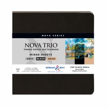 Nova Series Soft-Cover Sketch Books, Mixed Sheets, 7.5" x 7.5"